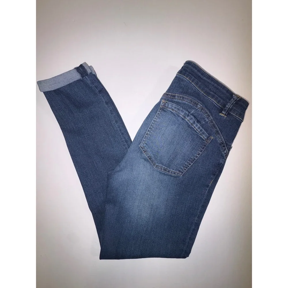 d.jeans Women's‎ Blue Denim Jeans Size 8 Cropped Cuffed